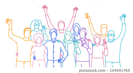 People greeting gesture People greeting gesture 104091769