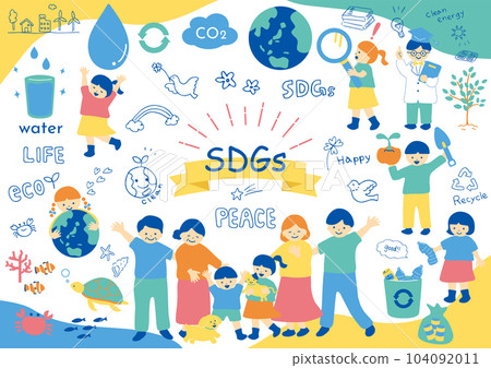 SDGs 可持續社會材料收集 104092011