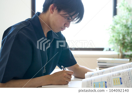 man studying hard 104092140