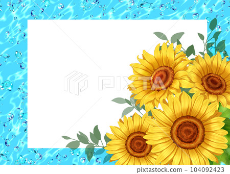 向日葵刷新的夏天框架 向日葵刷新的夏天框架 104092423