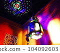 colorful lighting lamps in the room 104092603