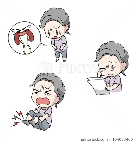 圖解 3 老年婦女成為糖尿病並發症的模式 圖解 3 老年婦女成為糖尿病並發症的模式 104093460