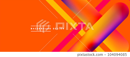 Minimalist straight line abstract background. Vector Illustration For Wallpaper, Banner, Background, Card, Book Illustration, landing page 104094085