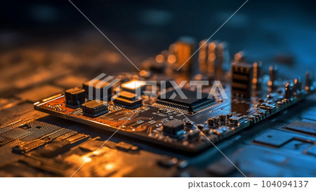 圖片素材：主板圖片 半導體等電子零件 104094137