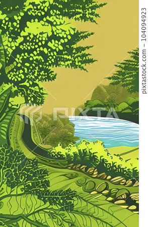 A River Flowing Through the Heart of Nature 104094923