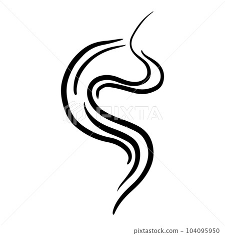 Doodle sketch style of smoke symbol drawn illustration for concept design. Doodle sketch style of smoke symbol drawn illustration for concept design. 104095950