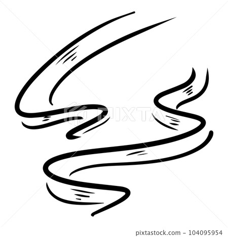 Doodle sketch style of smoke symbol drawn illustration for concept design. Doodle sketch style of smoke symbol drawn illustration for concept design. 104095954