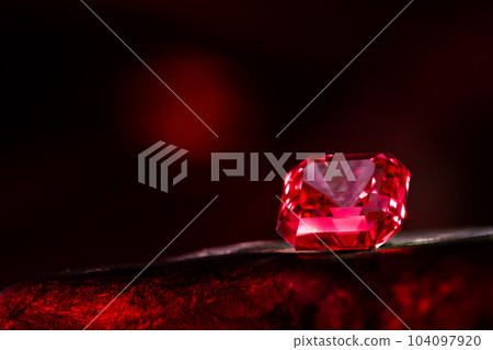 Red Precious Gemstone Red Precious Gemstone 104097920