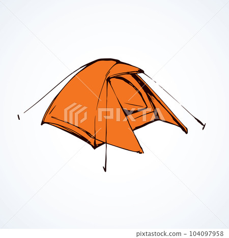 Tent. Vector drawing 104097958
