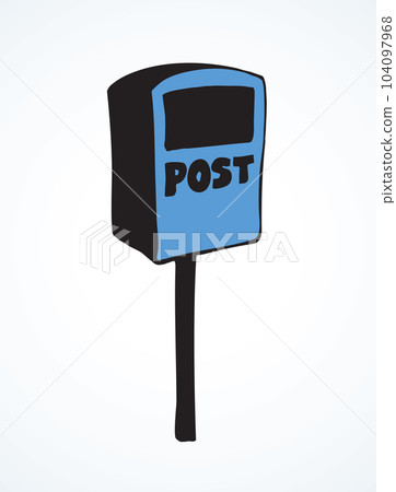 Mailbox. Vector drawing 104097968