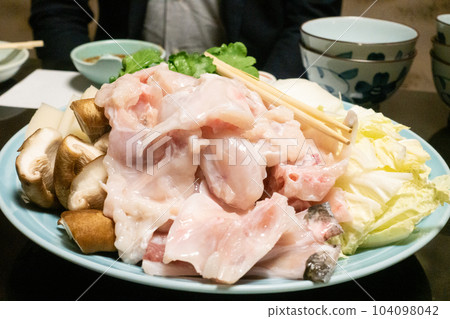 Ingredients for fuguchiri nabe Ingredients for fuguchiri nabe 104098042