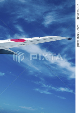 Summer sky seen from an airplane Summer sky seen from an airplane 104098096