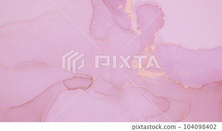 Feminine Ink Wash. Marble Illustration. Fluid Feminine Ink Wash. Marble Illustration. Fluid 104098402