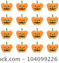Pumpkin illustration jack-o-lantern pattern Halloween party 104099226
