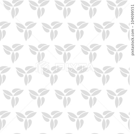 Floral Seamless Vector Pattern With Leaves 104099551