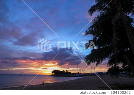 hawaii beach sunset hawaii beach sunset 104100262