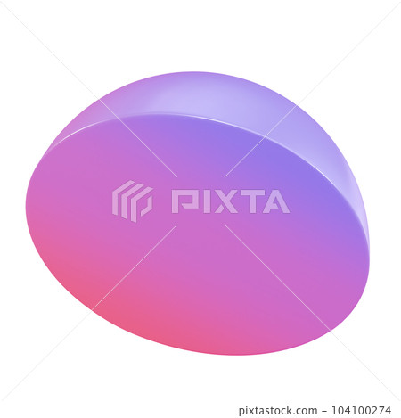 3d metal semisphere Random abstract geometric shape. Realistic glossy pink and lilac gradient luxury template decorative design illustration. Minimalist bright semi sphere half circle volumed round 3d metal semisphere Random abstract geometric shape. Realistic glossy pink and lilac gradient luxury template decorative design illustration. Minimalist bright semi sphere half circle volumed round 104100274