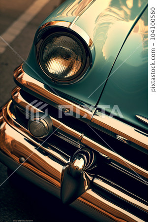 Part of an old classic car. Part of an old classic car. 104100560