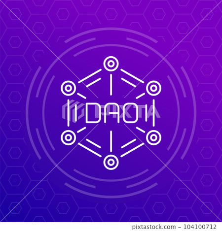 DAO icon, Decentralized Autonomous Organisation DAO icon, Decentralized Autonomous Organisation 104100712