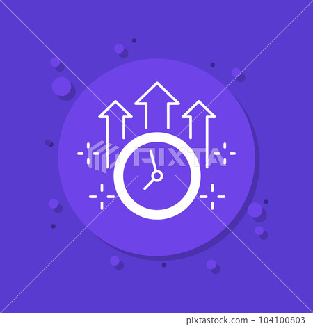overtime icon, long working hours vector art 104100803