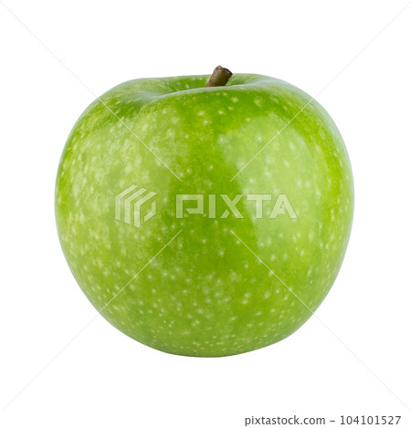 Fresh green apple isolated on a white background Fresh green apple isolated on a white background 104101527
