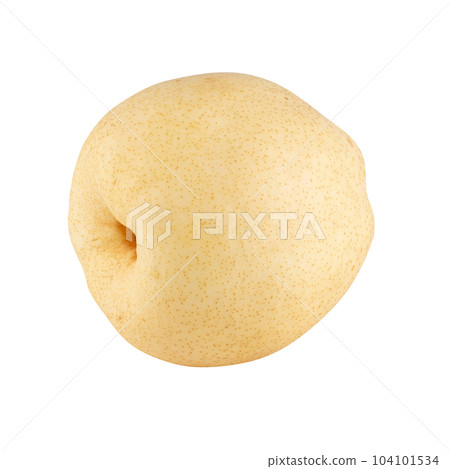 Fresh oriental pear isolated on a white background Fresh oriental pear isolated on a white background 104101534