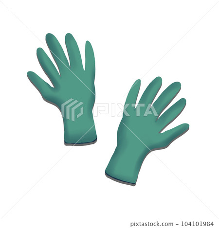 gloves isolated on white, hand drawing, icon , element 104101984