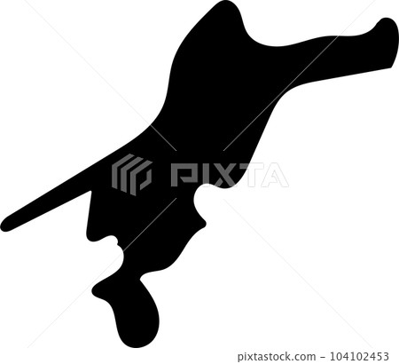 Ehime prefecture silhouette 104102453