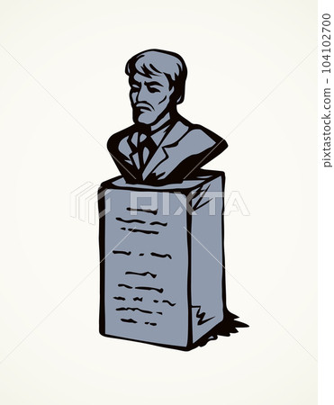 Bust a man. Vector drawing Bust a man. Vector drawing 104102700