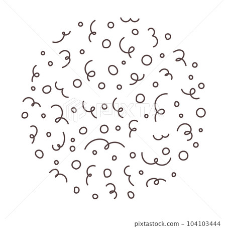 Round abstract hand drawn pattern Vector Round abstract hand drawn pattern Vector 104103444