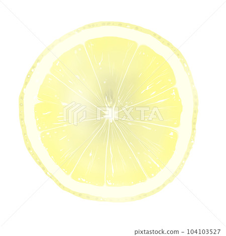 切片檸檬插圖素材 104103527