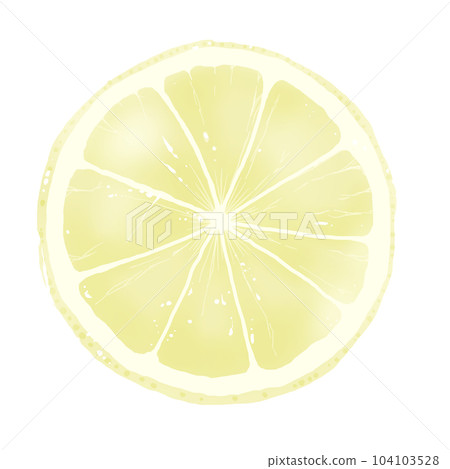 切片檸檬插圖素材 104103528