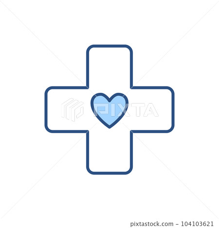 Medical Cross related vector icon. 104103621