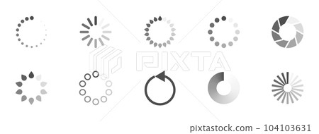 Download sign set. Load icons set. Load system. Data load. Loading bar. Froze computer. Vector stock illustration. Vector illustration Download sign set. Load icons set. Load system. Data load. Loading bar. Froze computer. Vector stock illustration. Vector illustration 104103631