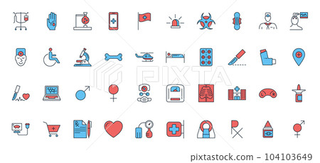 Medical Vector Icons Set Medical Vector Icons Set 104103649