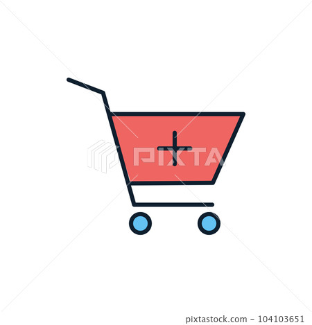 Drugstore Shopping related vector icon. Drugstore Shopping related vector icon. 104103651