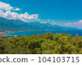 Beautiful view on coast near Kemer, Antalya, Turkey Kemer, Antalya, Mediterranean region, Turkey, Lycia. 104103715