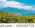 Beautiful view on coast near Kemer, Antalya, Turkey Kemer, Antalya, Mediterranean region, Turkey, Lycia. 104103718