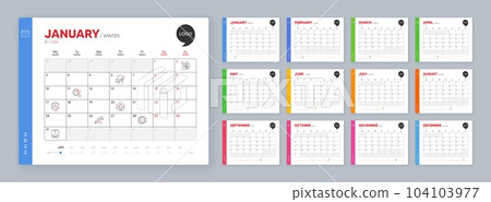Calendar 2022 month schedule. Medical mask, Vision test and Coronavirus minimal line icons. Dirty mask, Shield, Face recognition icons. Vector 104103977