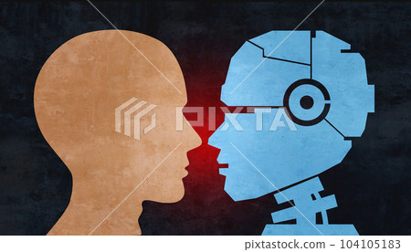 Human And Robot 104105183