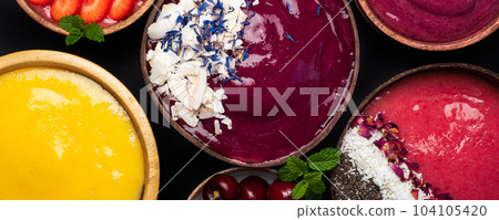Different colorful smoothies Different colorful smoothies 104105420