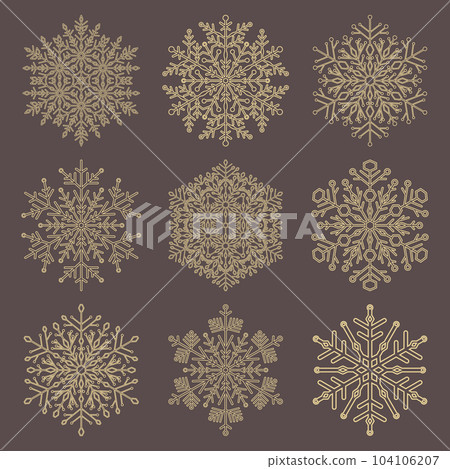 Set of Snowflakes 104106207