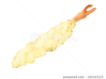 Shrimp tempura realistic illustration Shrimp tempura realistic illustration 104107225