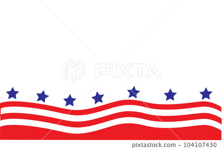 USA flag in style vector 104107430