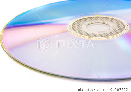 DVD disk, isolated on white background 104107522