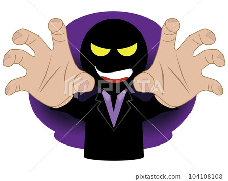 惡棍黑色剪影嚇人 104108108