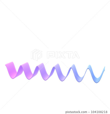 3d object shape wave ribbon metal geometric. Realistic glossy pink and lilac gradient template decorative design illustration. Minimalist bright mockup isolated with clipping path 3d object shape wave ribbon metal geometric. Realistic glossy pink and lilac gradient template decorative design illustration. Minimalist bright mockup isolated with clipping path 104108218