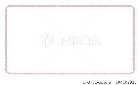Pink rope frame material 16:9 - Stock Illustration [104108923] - PIXTA