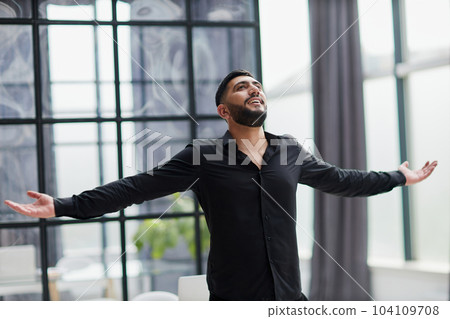 Achievement career wealth business concept. Mock up copy space. 104109708