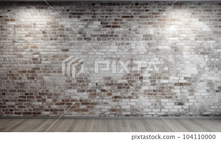 Texture, brick, wall, it can be used as a background. Brick texture with scratches and cracks.AI Generative 104110000
